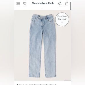 Abercrombie and Fitch Curve Love 90s Straight Ultra High Rise Jeans